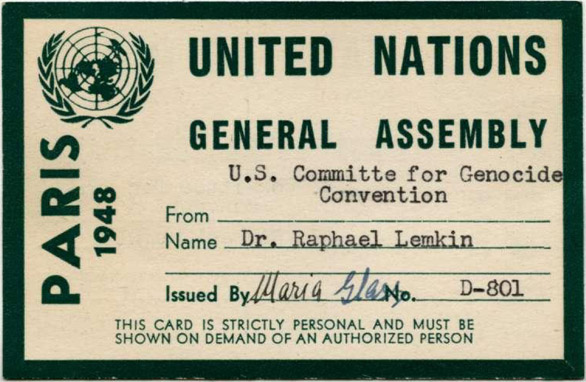 Raphael Lemkin's 1948 UN Pass