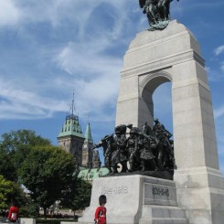 The National War Memorial in Ottawa, Canada