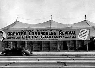 Los Angeles Crusade tent in 1949